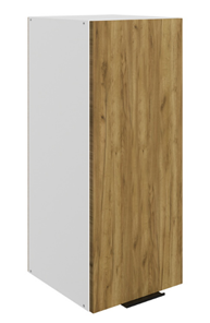 Навесной кухонный шкаф Стоун L300 Н720 (1 дв. гл.) (белый/акация светлая) в Элисте