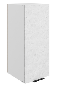 Кухонный шкаф Стоун L300 Н720 (1 дв. гл.) (белый/белая скала) в Элисте