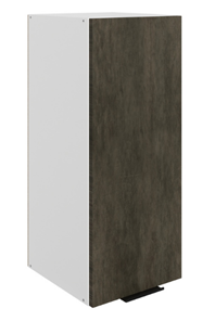 Кухонный навесной шкаф Стоун L300 Н720 (1 дв. гл.) (белый/камень темно-серый) в Элисте