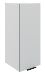 Шкаф настенный Стоун L300 Н720 (1 дв. гл.) (белый/лайт грей софттач) в Элисте