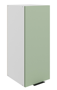 Шкаф на кухню Стоун L300 Н720 (1 дв. гл.) (белый/полынь софттач) в Элисте