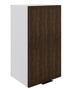 Шкаф настенный Стоун L400 Н720 (1 дв. гл.) (белый/палисандр) в Элисте