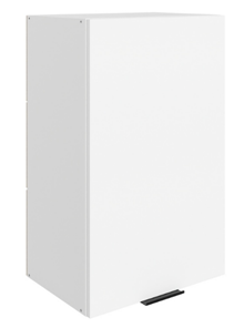 Шкаф навесной Стоун L450 Н720 (1 дв. гл.) (белый/джелато софттач) в Элисте