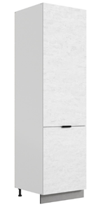 Шкаф-пенал Стоун 2 L600 (2 дв.гл.) (белый/белая скала) в Элисте