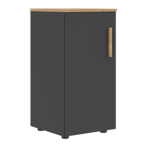 Низкий шкаф колонна с левой дверью FORTA Графит-Дуб Гамильтон  FLC 40.1 (L) (399х404х801) в Элисте