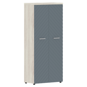 Шкаф с дверцами TORR LUX TLHC 85.1 с глухими дверьми и топом 854х452х1958 Сосна Эдмонт/ Серо-голубой в Элисте