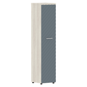 Шкаф-стеллаж TORR LUX TLHC 42.1 колонка с глухой дверью и топом 435х452х1958 Сосна Эдмонт/ Серо-голубой в Элисте