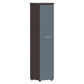Шкаф-стеллаж TORR LUX TLHC 42.1 колонка с глухой дверью и топом 435х452х1958 Венге/ Серо-голубой в Элисте
