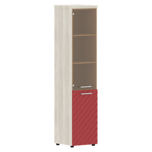 Шкаф-стеллаж TORR LUX TLHC 42.2 R колонка комбинированная с топом 435х452х1958 Сосна Эдмонт/ Красный в Элисте