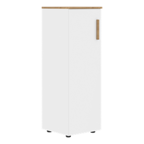 Средний шкаф колонна с глухой дверью левой FORTA Белый-Дуб Гамильтон  FMC 40.1 (L) (399х404х801) в Элисте