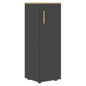 Средний шкаф колонна с глухой дверью правой FORTA Графит-Дуб Гамильтон   FMC 40.1 (R) (399х404х801) в Элисте