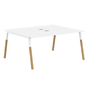 Переговорный стол FORTA Белый-Белый-Бук FWST 1513 (1580x1346x733) в Элисте