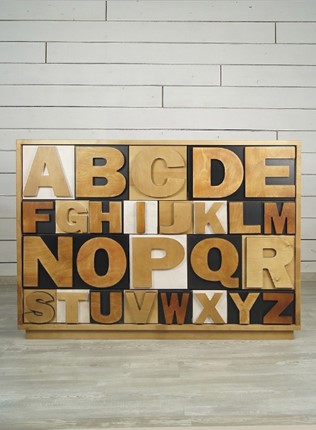 Комод Alphabeto Birch 10 ящиков (AL-01/2ETG/4) в Элисте - изображение