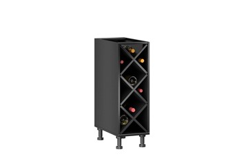 Тумба кухонная винная Мокка ЛД 270.070, цвет черный в Элисте