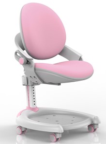 Детское растущее кресло Mealux ZMAX-15 Plus, Y-710 PN Light, белый металл, обивка светло-розовая однотонная в Элисте