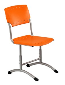 Детский стул регулируемый Отличник.3 3-5, Оранжевый RAL 2003/Светло-серый в Элисте
