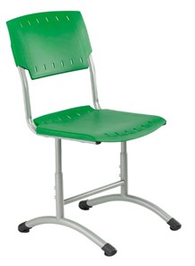 Детский стул регулируемый Отличник.3 3-5, Зеленый RAL 6001/Светло-серый в Элисте