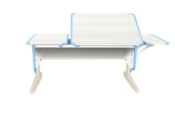 Детский стол-трансформер 4/75-40 (СУТ.42)  + Polka_b 4/550 Рамух белый/бежевый/ниагара в Элисте