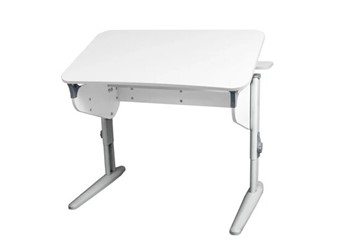 Детский стол-трансформер 5/100 (СУТ.46) + Polka_z 5/500 (2 шт) Рамух белый/серый/серый в Элисте