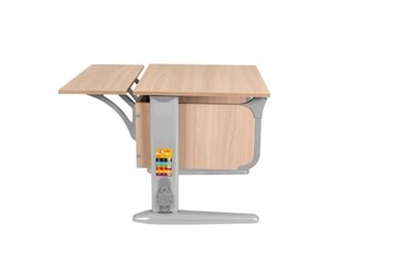 Детский стол-трансформер 6/60 (СУТ.47) + Polka_z 6/600 Ясень/серый/серый в Элисте