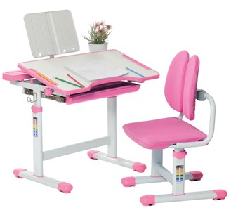 Детский стол-трансформер Rifforma SET Holto-18 розовый в Элисте