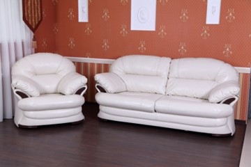 Прямой диван Квин 6 БД и 1 кресло в Элисте