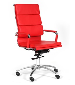 Офисное кресло CHAIRMAN 750 экокожа красная в Элисте