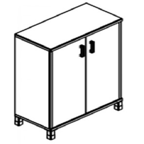 Шкаф для бумаг В-420.6 ДСП 900х450х1286 мм в Элисте