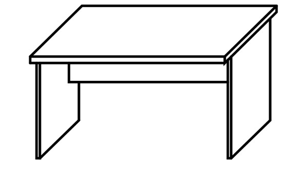 Стол письменный IMAGO-R СП-3.1 1400х600х755 в Элисте - изображение