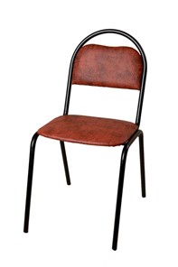 Офисный стул Стандарт СРП-033 Эмаль коричневый кожзам в Элисте