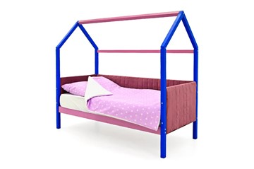 Детская кровать-домик «Svogen синий-лаванда» мягкая в Элисте