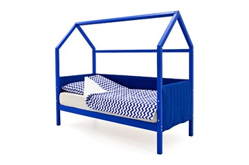 Детская кровать-домик «Svogen синий» мягкая в Элисте - предосмотр