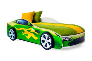 Детская кровать-машина Бондимобиль зеленый в Элисте - предосмотр