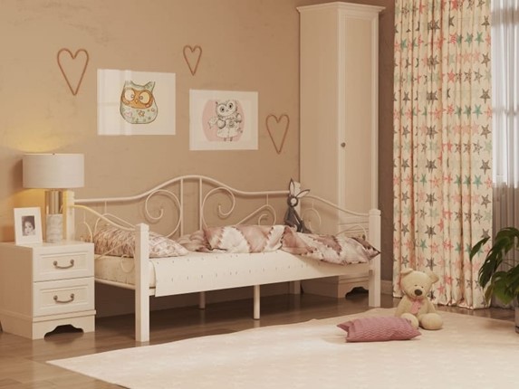 Детская кровать Гарда 7, 90х200, белая в Элисте - изображение