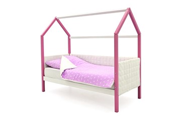 Детская кровать-домик «Svogen лаванда-белый» мягкая в Элисте