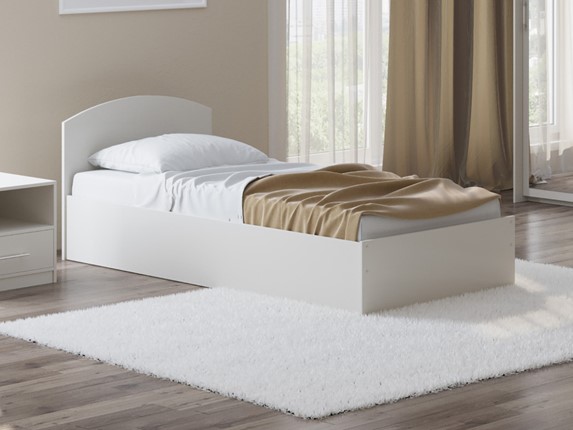 Подростковая кровать Этюд с подъемным механизмом, 90х190, белая в Элисте - изображение