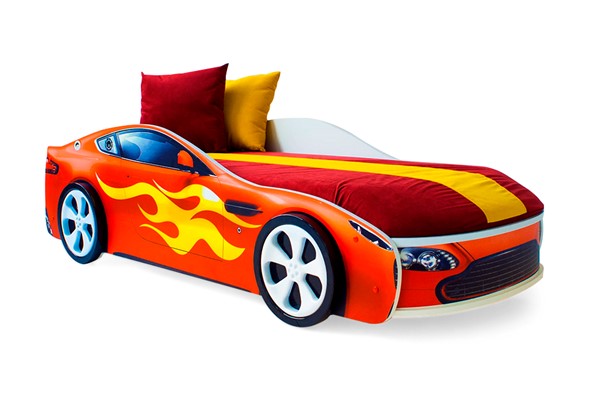 Детская кровать-машина Бондимобиль красный в Элисте - изображение