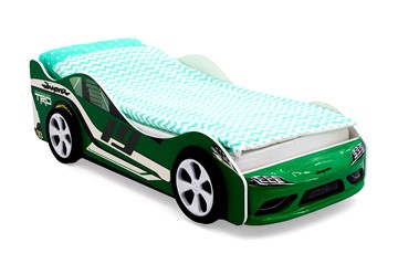 Детская кровать-машина Супра зеленая в Элисте - предосмотр