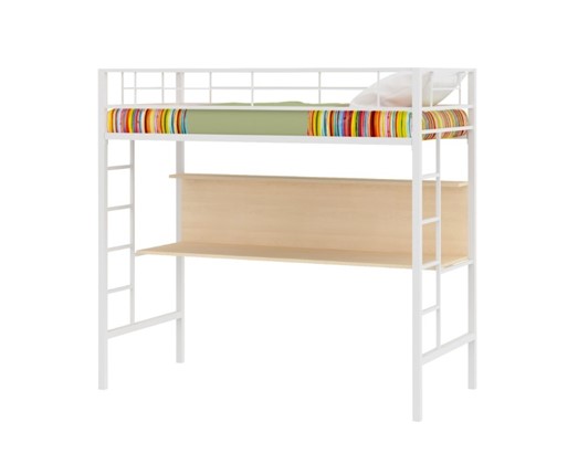 Детская кровать Севилья-1 со столом Белая в Элисте - изображение