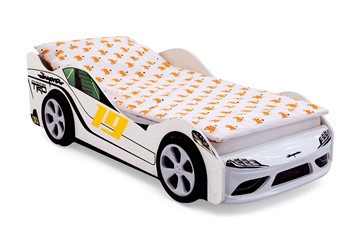 Детская кровать-машина Супра белая в Элисте