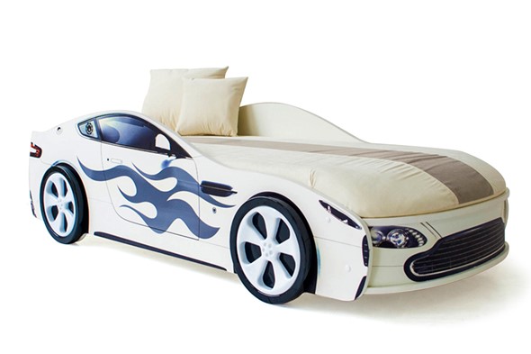 Кровать-машина Бондимобиль белый в Элисте - изображение