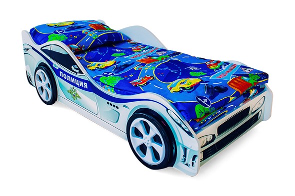 Детская кровать-машина Полиция в Элисте - изображение
