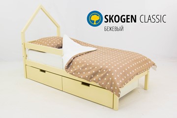 Кровать-домик в детскую мини Skogen бежевый в Элисте
