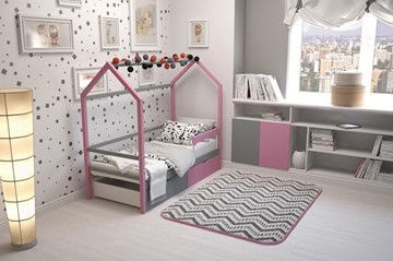 Детская кровать-домик Svogen лаванда-графит в Элисте - предосмотр 4