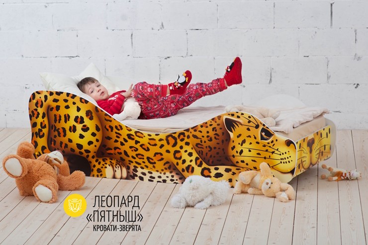 Кровать детская Леопард-Пятныш в Элисте - изображение 1