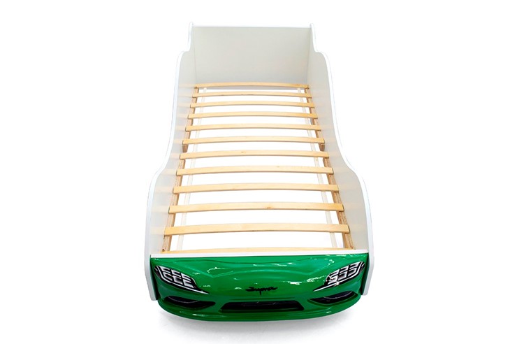 Детская кровать-машина Супра зеленая в Элисте - изображение 7