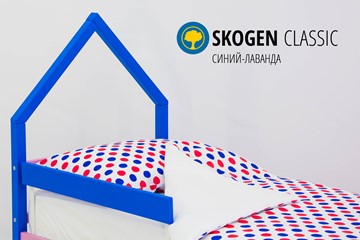 Кровать-домик детская мини Skogen синий-лаванда в Элисте - предосмотр 3