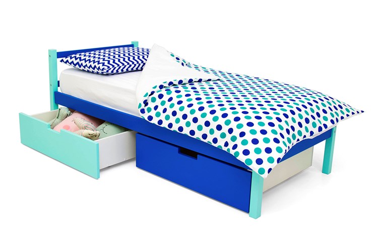 Кроватка Skogen classic мятно-синия в Элисте - изображение 4