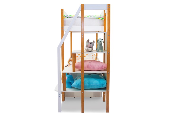 Детская 2-этажная кровать Svogen дерево-белый в Элисте - изображение 6