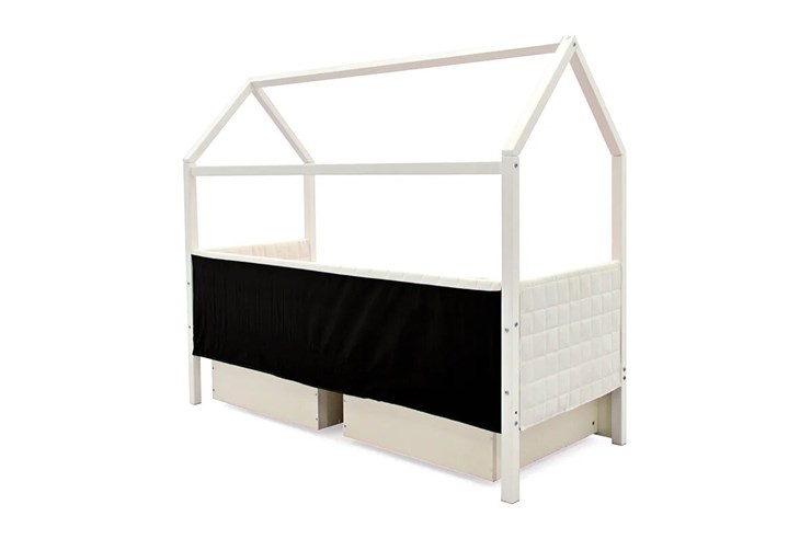 Кровать-домик в детскую «Svogen белая» мягкая в Элисте - изображение 6